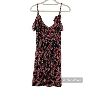NWT White House Black Market Cold Shoulder Floral Blouson Dress